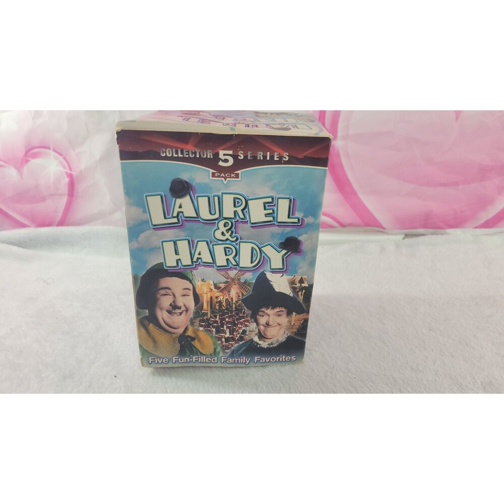 Laurel & Hardy Collector's Series 5-Pack VHS Box Set Goodtimes Home Video